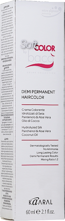 Farba do włosów bez amoniaku - Kaaral Baco Soft Color — Zdjęcie N3