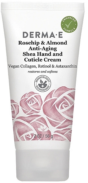 Ochronny krem do rąk i skórek z ekstraktem z dzikiej róży - Derma E Protective Shea Hand and Cuticle Cream — Zdjęcie N1