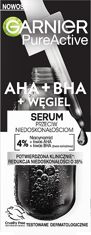 Serum przeciw niedoskonałości skóry z niacynamidem 4%+AHA+ BHA - Garnier Pure Active — Zdjęcie N5