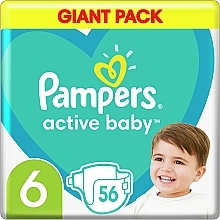 Kup Pieluchy Active Baby 6 (13-18 kg), 56 szt - Pampers