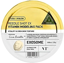 Modelująca maska na twarz z witaminami - VT Cosmetics Reedle Shot EX Vitamin Modeling Pack — Zdjęcie N1