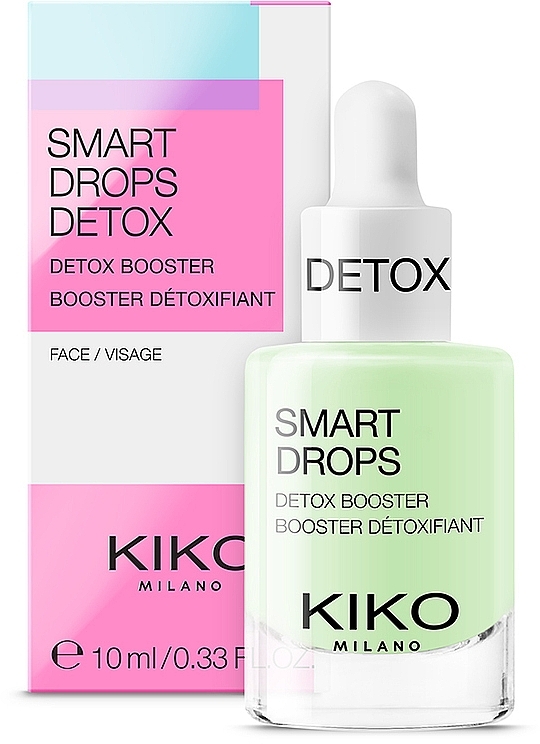 Detoksykujący koncentrat do twarzy - Kiko Milano Smart Drops Detox Booster — Zdjęcie N1