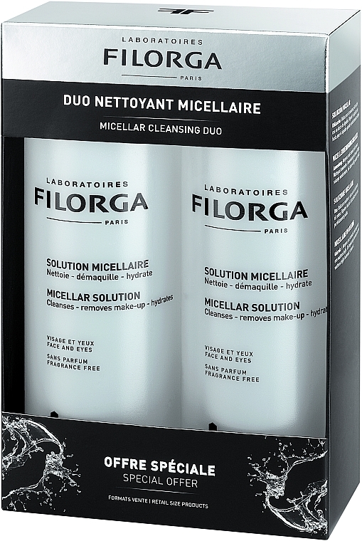 Zestaw - Filorga Micellar Solution Duo (micell/lotion/2x400ml) — Zdjęcie N1