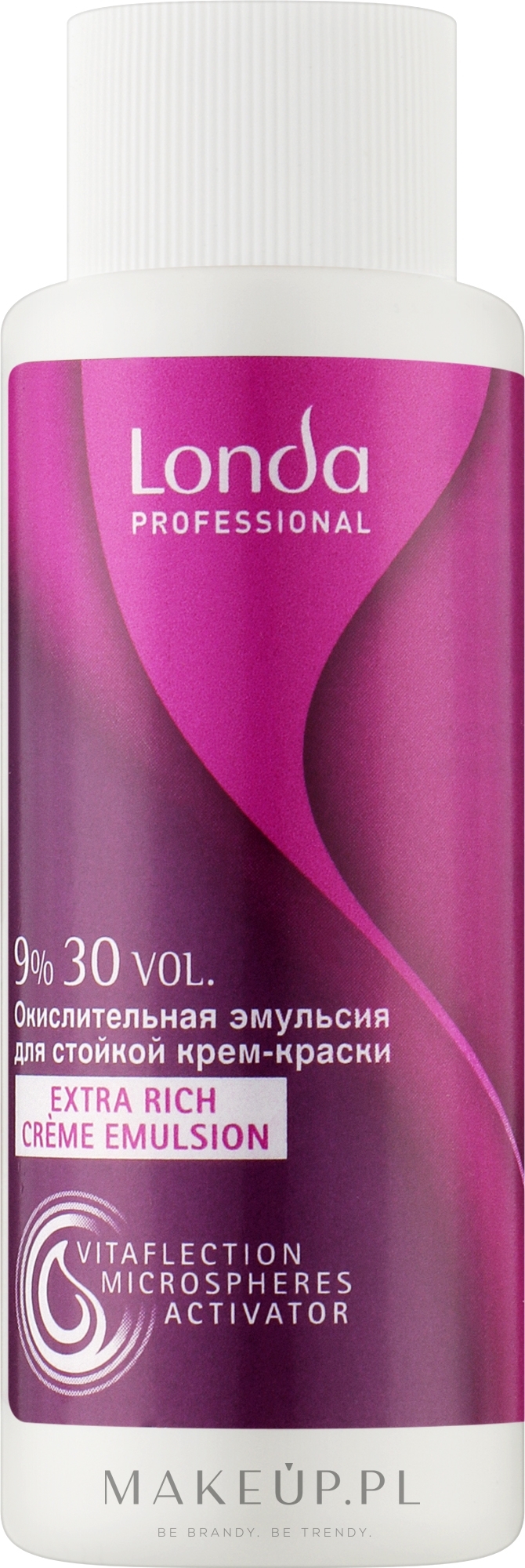 Kremowa emulsja utleniająca 9% 30 vol. - Londa Professional Londacolor Permanent Cream — Zdjęcie 60 ml