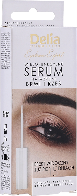 Serum na wzrost rzęs i brwi - Delia Lash & Brow Enhancer Eyelash Creator — Zdjęcie N2
