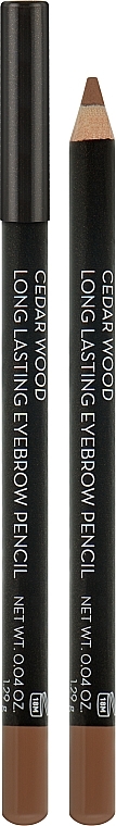 Kredka do brwi - Korres Eyebrow Pencil Cedar Wood — Zdjęcie N1