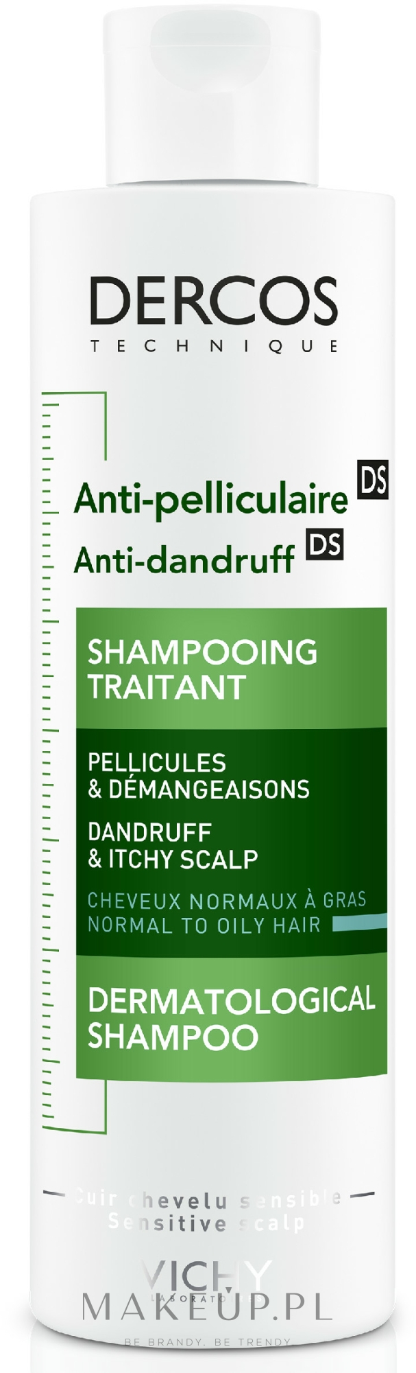 Przeciwłupieżowy szampon z dwusiarczkiem selenu do włosów normalnych i przetłuszczających się - Vichy Dercos Anti-Pelliculaire Anti-Dandruff Shampooing — Zdjęcie 200 ml