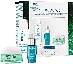 Kup Zestaw - Biotherm Aquasource (f/gel/15ml + micell/w/30ml + elixir/7ml)