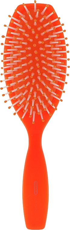 Szczotka do włosów, pomarańczowa - Titania Oval Haircare Brush — Zdjęcie N1