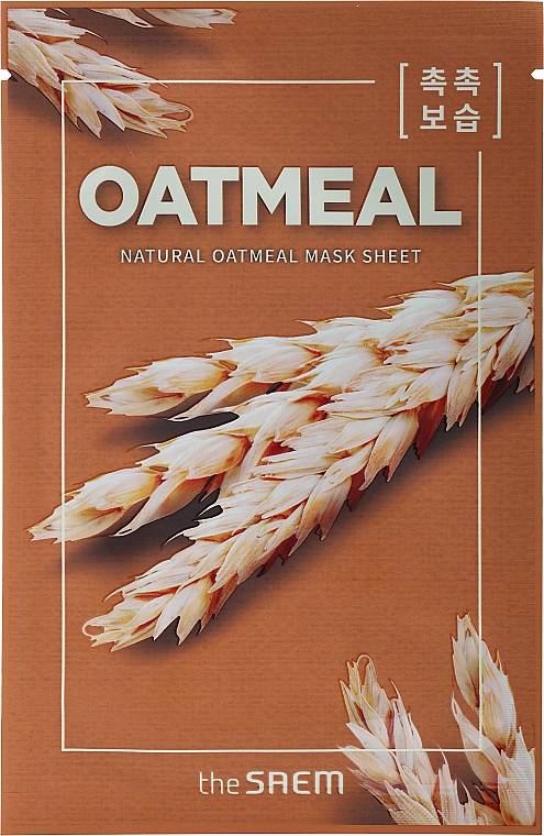 Maska owsiana do twarzy w płachcie - The Saem Natural Oatmeal Mask Sheet