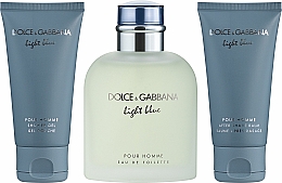 Dolce & Gabbana Light Blue Pour Homme - Zestaw (edt 125 ml + sh/gel 50 ml + ash/balm 50 ml) — Zdjęcie N2