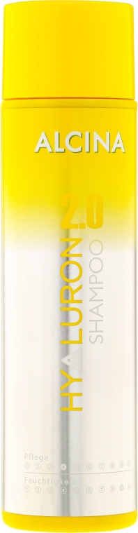 Nawilżający szampon do włosów z kwasem hialuronowym - Alcina Hyaluron 2.0 Shampoo