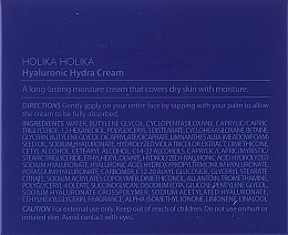 Krem do twarzy z kwasem hialuronowym - Holika Holika Hyaluronic Hydra Cream  — Zdjęcie N2