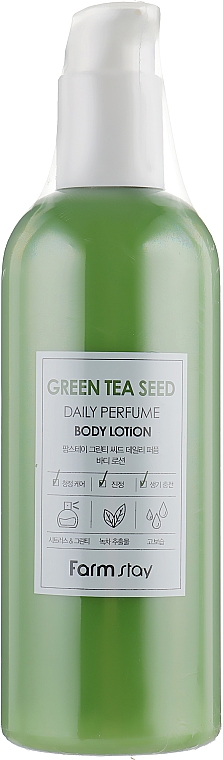 Perfumowany balsam do ciała z ekstraktem z zielonej herbaty - FarmStay Green Tea Seed Daily Perfume Body Lotion — Zdjęcie N1