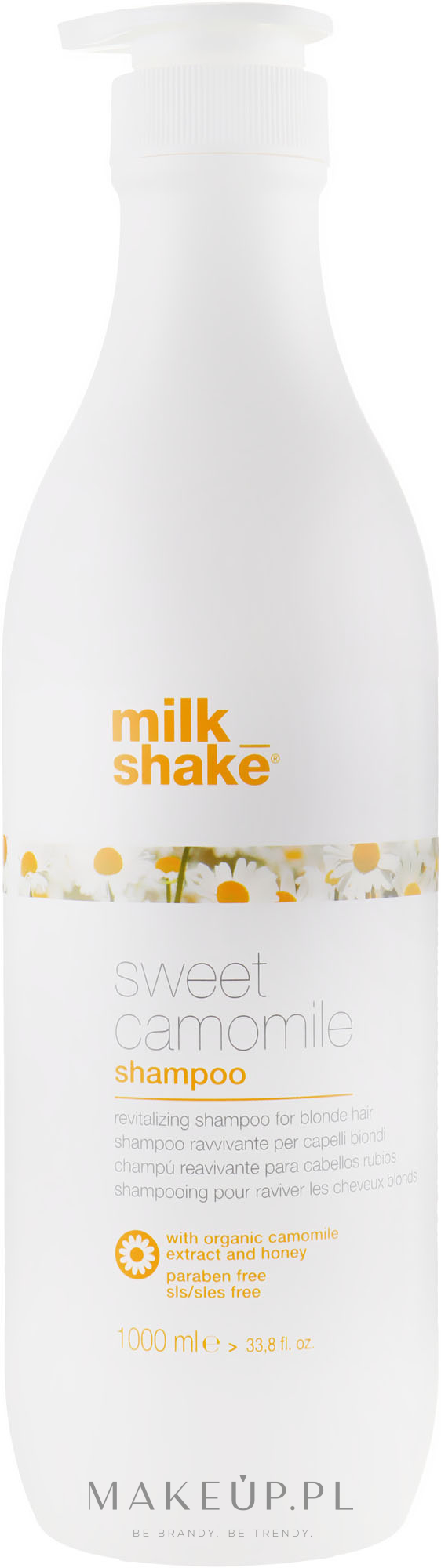 Szampon do cienkich i jasnych włosów z wyciągiem z rumianku - Milk Shake Sweet Camomile Shampoo — Zdjęcie 1000 ml