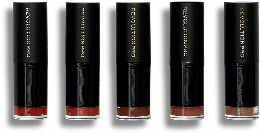 Zestaw 5 pomadek do ust - Revolution Pro Lipstick Collection Burnt Nudes — Zdjęcie N3