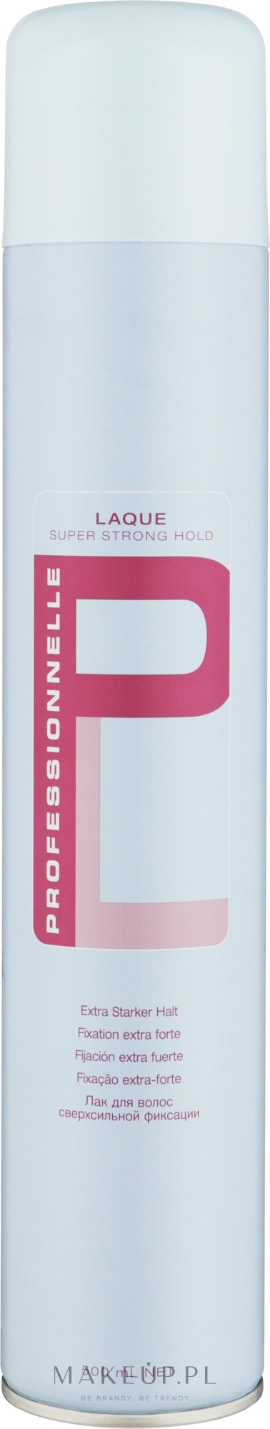 Supermocny lakier do włosów - Schwarzkopf Professional Professionnelle Laque Super Strong Hold — Zdjęcie 500 ml