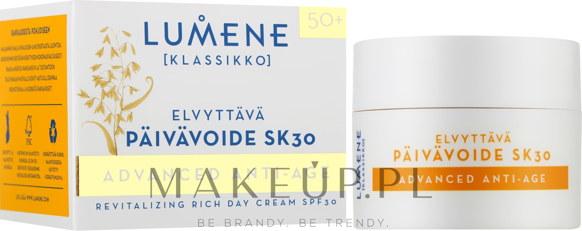 Przeciwstarzeniowy krem do twarzy na dzień - Lumene Advanced Anti-Age Revitalizing Rich Day Cream SPF30 — Zdjęcie 50 ml