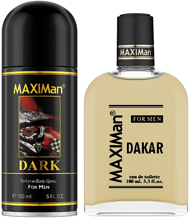 Aroma Parfume Maximan Dakar - Zestaw (edt 100 ml + deo/spray 150 ml) — Zdjęcie N2