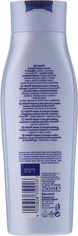 Pielęgnujący szampon zwiększający objętość włosów cienkich - NIVEA Hair Care Volume Care Shampoo  — Zdjęcie N11