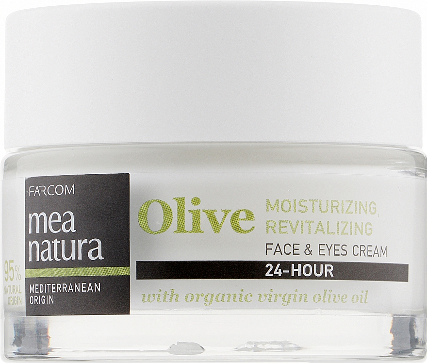 Nawilżający krem rewitalizujący do twarzy i pod oczy - Mea Natura Olive 24h Moisturizing And Revitalizing Face&Eyes Cream — Zdjęcie N1