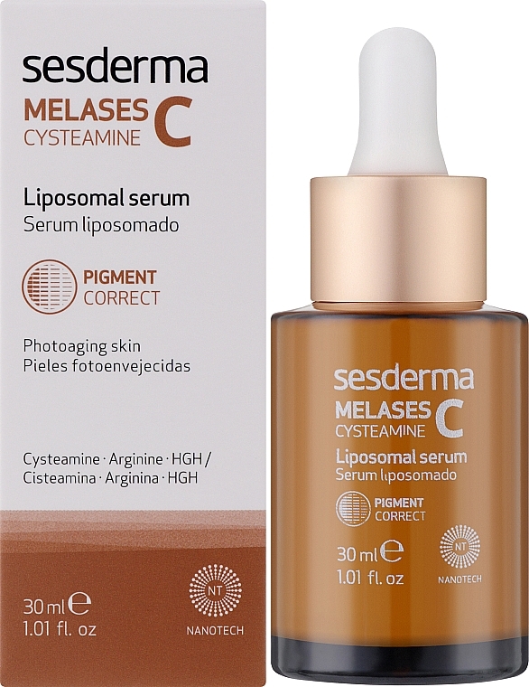 Liposomalne serum do twarzy - Sesderma Melases C Cysteamine Liposomal Serum — Zdjęcie N2