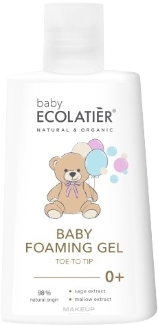 Żel do kąpieli dla dzieci - Ecolatier Baby Foaming Gel Tip To Toe — Zdjęcie 250 ml