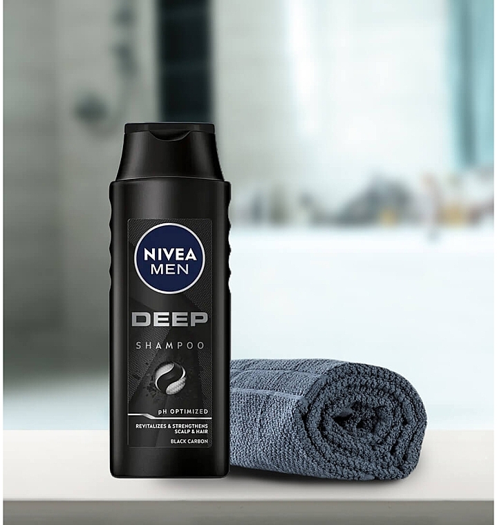 Rewitalizujący szampon dla mężczyzn oczyszczający włosy i skórę głowy - NIVEA MEN Deep Revitalizing Shampoo — Zdjęcie N3