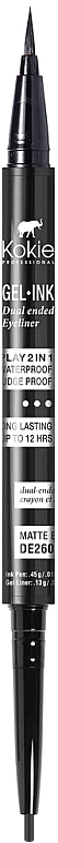 Eyeliner w kredce - Kokie Professional Gel Ink Dual Ended Eyeliner — Zdjęcie N1