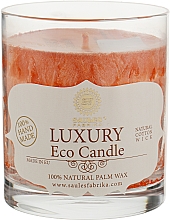 Kup Świeca z wosku palmowego w szkle Szarlotka - Saules Fabrika Luxury Eco Candle