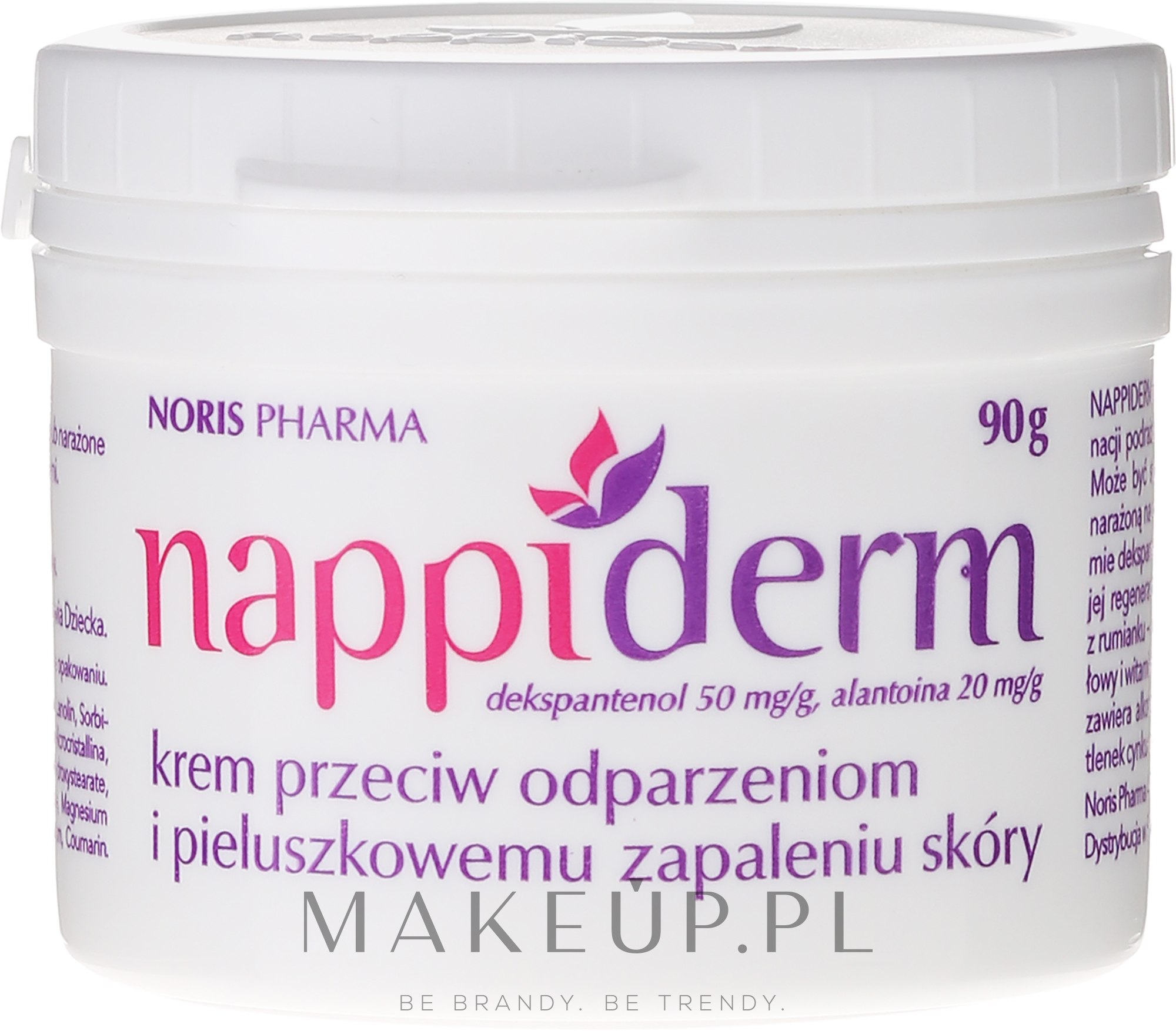 Krem przeciw odparzeniom i pieluszkowemu zapaleniu skóry - Nappiderm — Zdjęcie 90 g