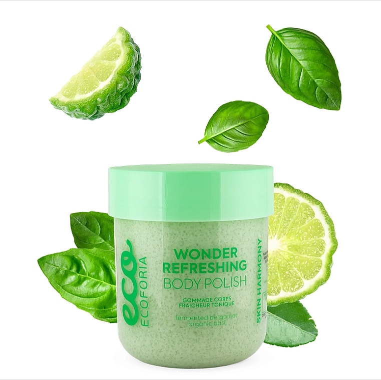 Orzeźwiający peeling do ciała - Ecoforia Skin Harmony Wonder Refreshing Body Polish — Zdjęcie N1