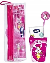 Kup Zestaw do pielęgnacji jamy ustnej, różowy - Chicco Pink Oral Hygiene Set