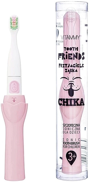 Elektryczna szczoteczka do zębów Tooth Friends Pink Chika - Vitammy — Zdjęcie N1