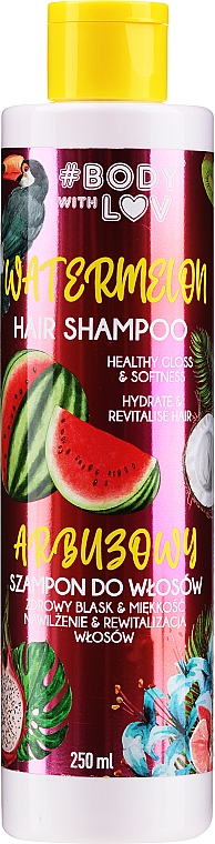 Szampon do włosów z olejem z arbuza i pantenolem - Body With Love Hair Shampoo — Zdjęcie N1