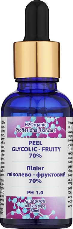 Peeling glikolowo-owocowy - H2Organic — Zdjęcie N1