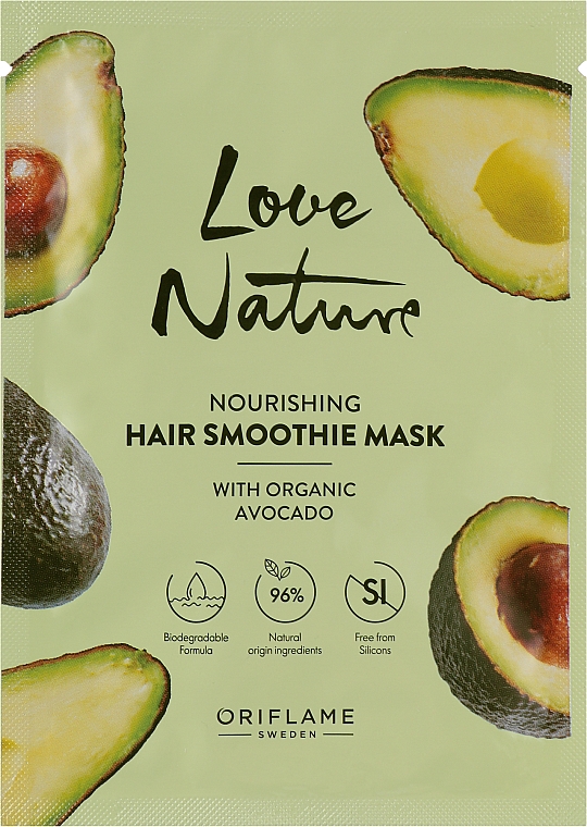 Odżywcza maska do włosów z awokado - Oriflame Love Nature Nourishing Hair Smoothie Mask — Zdjęcie N1