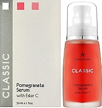 Królewskie serum do twarzy z ekstraktem z granatu i estrem witaminy C - Anna Lotan Classic Pomegranate Serum With Ester — Zdjęcie N2