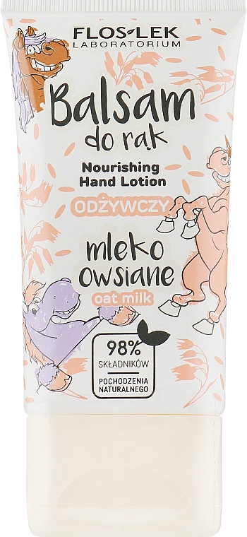 Odżywczy balsam do rąk Mleko owsiane - Floslek Nourishing Hand Lotion Oat Milk — Zdjęcie N1