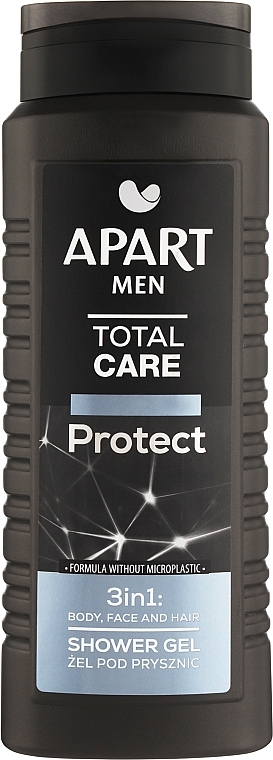 Żel pod prysznic 3 w 1, dla mężczyzn - Apart Men Total Care Protect 3in1 Shower Gel — Zdjęcie N1
