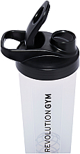 Shaker, 700 ml, czarny - Revolution Gym Shake It Protein Shaker Black — Zdjęcie N3