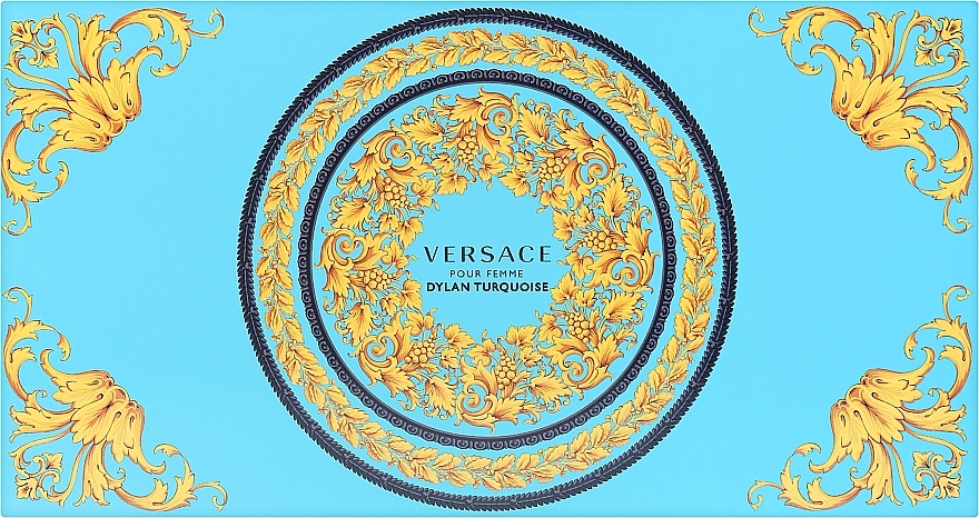 Versace Dylan Turquoise pour Femme - Zestaw (edt 100 ml + b/lot 100 ml + sh/gel 100 ml + bag) — Zdjęcie N1