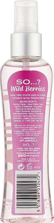 Spray do ciała - So…? Wild Berries Body Mist — Zdjęcie N3