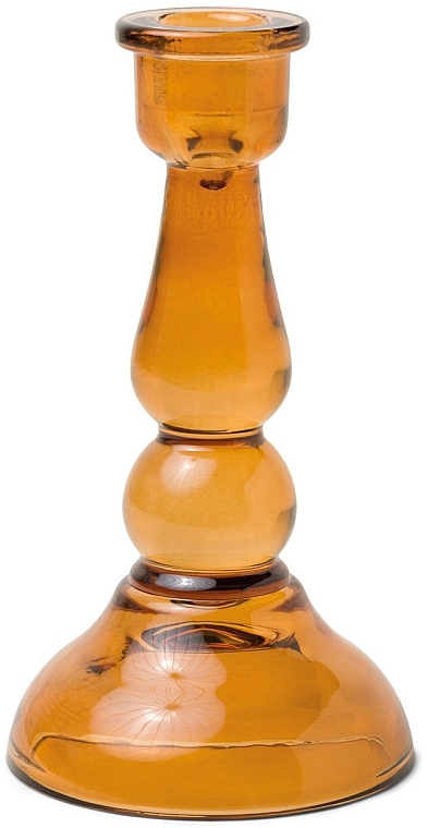 Szklany świecznik - Paddywax Tall Glass Taper Holder Amber — Zdjęcie N1