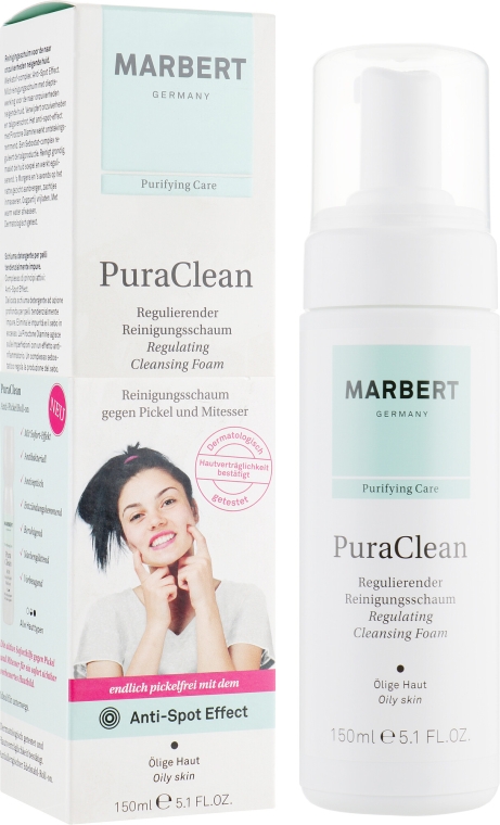Oczyszczająca pianka do twarzy - Marbert Pura Clean Regulating Cleansing Foam 