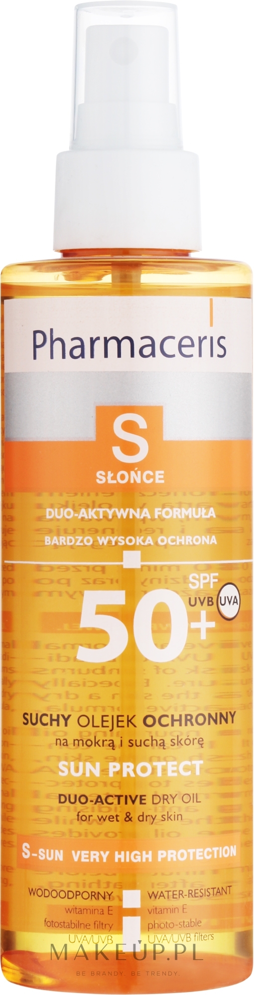 Suchy olejek ochronny do ciała SPF 50+ - Pharmaceris S Sun Protective Dry Oil — Zdjęcie 200 ml
