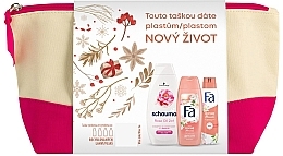 Kup Zestaw - Fa & Schauma Rose Oil + Divine Moments For Women (deo/150ml + sh/gel/250ml + shm/400ml + bag)