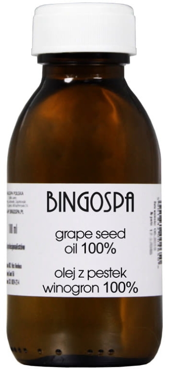 Olej z pestek winogron 100% - BingoSpa Grape Seed Oil — Zdjęcie N1