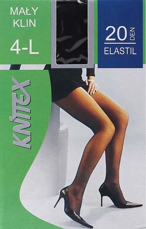 Rajstopy damskie Elastil 20 DEN, nero - Knittex — Zdjęcie N3