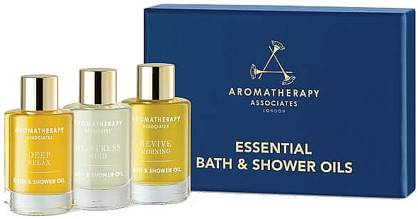 Zestaw - Aromatherapy Associates Essentials Bath & Shower Oil (sh/bath/oil/3x9ml) — Zdjęcie N1